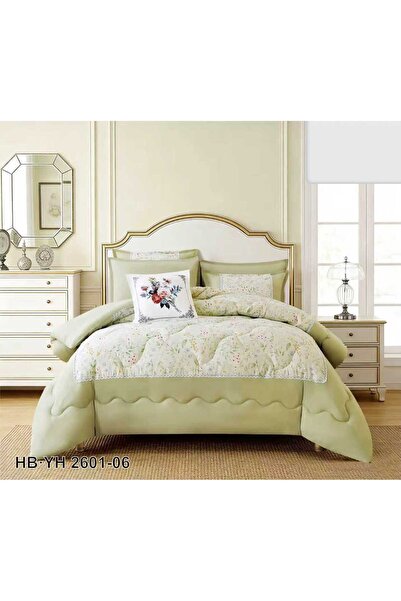 BIET ALMAFROSHAT 8-Piece Quilted Bedspread Set with a Quilted Bed Runner