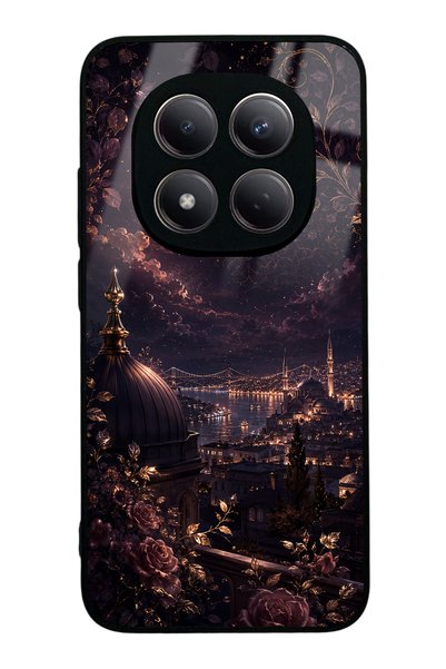 Spoyi حافظة هاتف Xiaomi Redmi Note 15 Pro بتصميم ليلي لامع من خشب الورد بوسفوروس