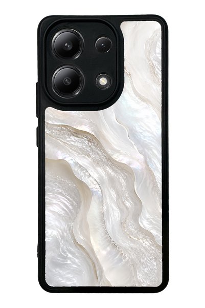 Spoyi Xiaomi Redmi Note 13 4g Ivory Pearl Flow Design Glossy Phone Case