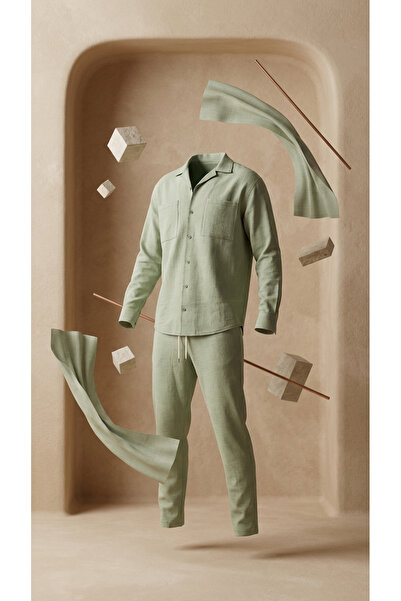 UniqueStuff Green Linen Suit