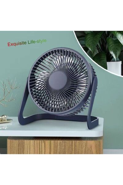 Mumtaz Mini USB Rechargeable Desk Fan, Portable Personal Cooling Fan, 4-Blade...
