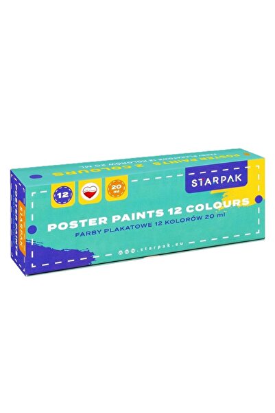Starpak Vopsele poster set 12 culori 20ml multicolor