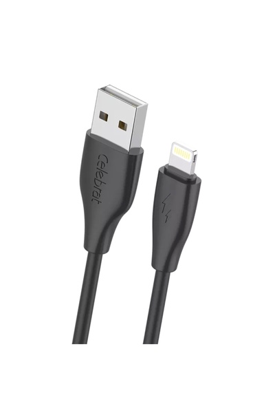 NO BRAND CELEBRAT καλώδιο Lightning σε USB CB-31, 3A, 480Mbps, 1m, μαύρο