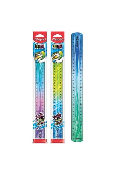 Maped Rigla Twist'n Flex, flexibila, multicolor, 30cm