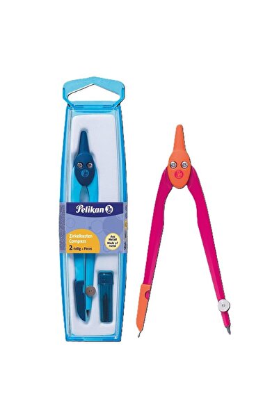 Pelikan Cyrkiel/compas PELIKAN, metalic, in caseta, cu varf de rezerva, multi...