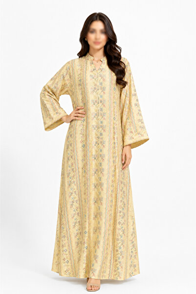 THOGUE Luxurious Women's Long Robe with Distinctive Heritage Print - Loose Fi...