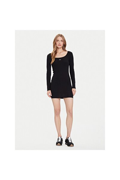 Guess Jeans Rochie de zi cu zi pentru femei W5BK12KA0H1 Negru