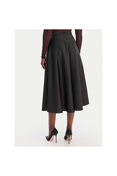 Elisabetta Franchi Fustă midi de damă GO15661E2 Negru