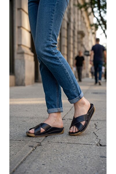 MelAlp Women's Genuine Leather Slippers