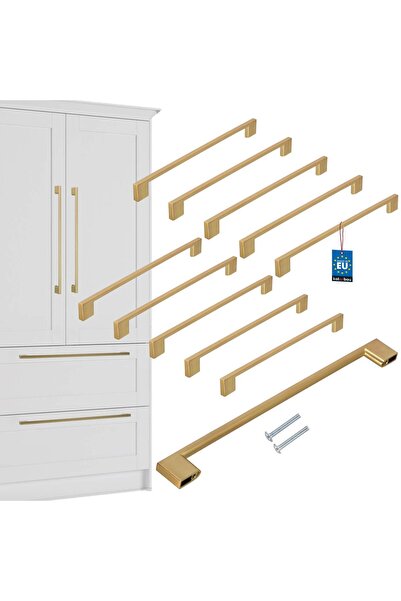 KOTARBAU Mâner pentru mobilier de bucătărie Clasic Modern Alungit Auriu Mat D...