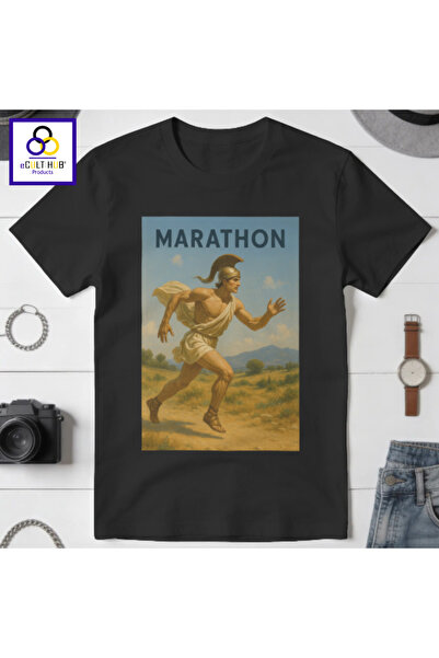 eCult Hub eC T-shirt Marathon 4 - Μαύρο