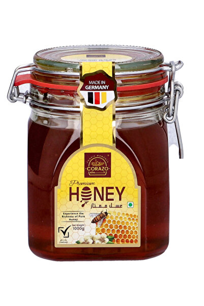 CORAZO Natural Honey Hermetic Clip Jar 1kg