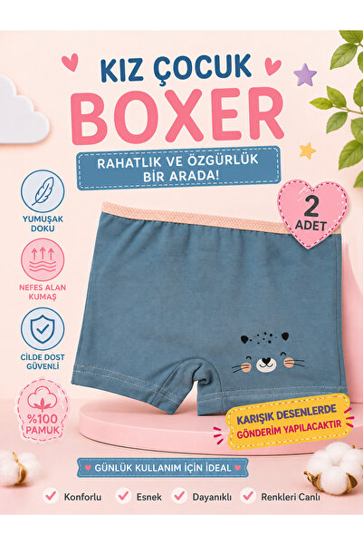 HARVELLİ Combed Cotton Lycra Boys' Boxers, Girls' Boxers and Girls' Underwear