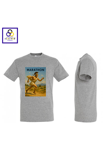 eCult Hub eC T-shirt Marathon 4 - Γκρι