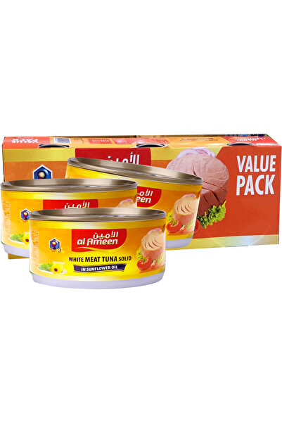Alameen Al Ameen Light Meat Tuna Chunk Water & Salt 3x170g