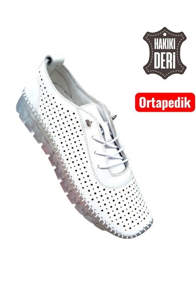 Viyolas Hakiki Deri Kadın Ayakkabı Jel Taban L2
