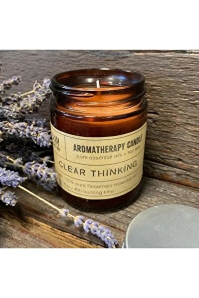OEM RELAXARE Lumânare de aromaterapie pentru Claritatea Gândirii, ceară de so...