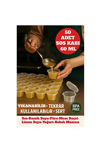 Empressco Transparent 60 ml Self-Closing Sausage Container, Leak-Proof and He...