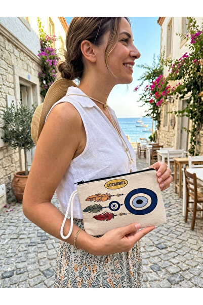 Gamy Crafts Τσάντα από υφαντό καμβά - Υφασμάτινη τσάντα Bohemian - Τσάντα μακ...