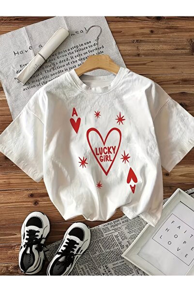 En22 Women's Short-Sleeve Crewneck T-Shirt - Blouse-Compatible Letter Print T...