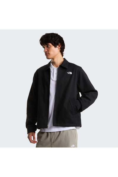THE NORTH FACE Twill Collared Erkek Siyah Ceket