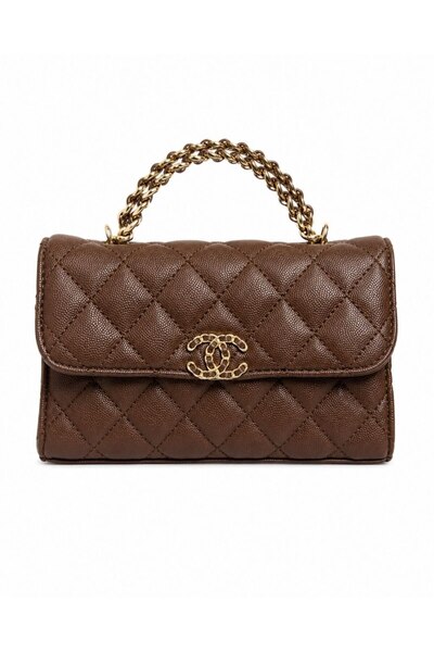 silora Luxury Handbag with Classic Design and Grainy Texture