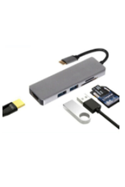 Skin Generics Hub USB-C 3.1 la 2 xUSB3.0 HDMI SD/TF