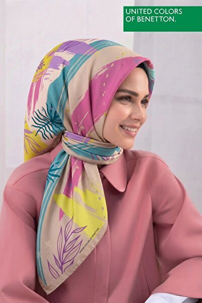 United Colors of Benetton SIENA DESENLİ EŞARP -1002-90*90