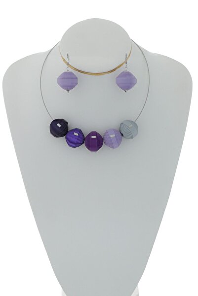 HAIArt Set Colier + Cercei Leatherbonbon (321) din piele