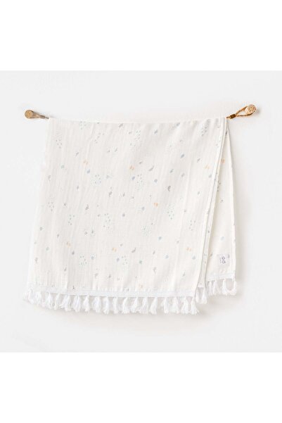 andywawa 2 Layer Muslin 85*90cm Blanket Ecru