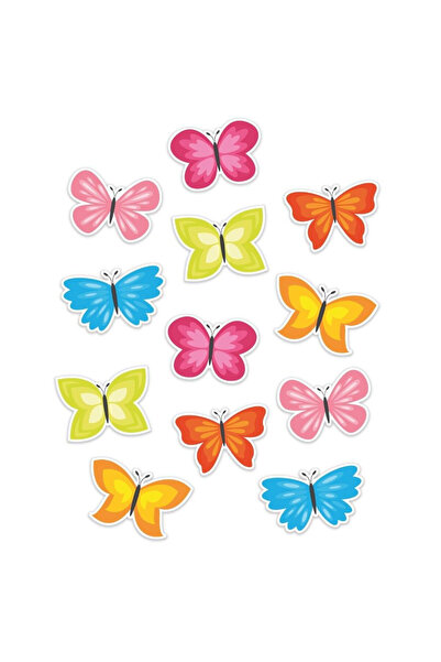 LearnHow Decoratiuni pentru geam/stickere Wiosenne Motyle, dublu fata, multic...