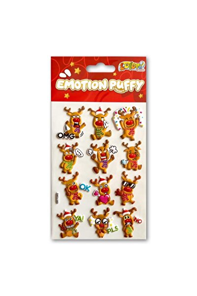 Penmate Autocolante puffy (stickere) Emotion, reniferi, relief, tematice de c...