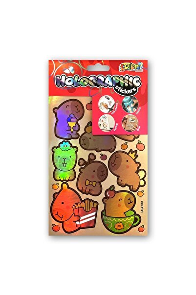 Penmate Stickere holografice Kapibara multicolor 14.5x23.5cm