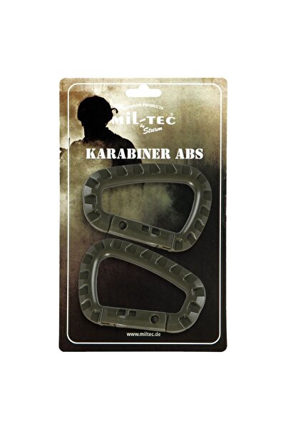 Mil-Tec Κρίκος Carabiner 7 x 8 cm ABS OD 2τμχ