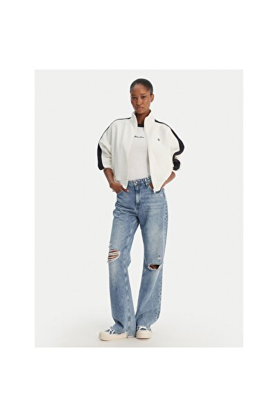 Guess Jeans Bluză de damă W6GQZ3KB212 Albă