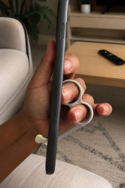 glowify prime glowify prime FingerGrip Çift Parmak Geçmeli Ergonomik Telefon Tutucu Aparat - Düşme Önleyici Telefon Standı ve Tutacağı