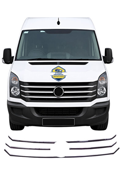 KAPOTO Volkswagen Crafter 2012-2017 Uyumlu Krom Ön Panjur 6 Parça Abs Krom Pa...