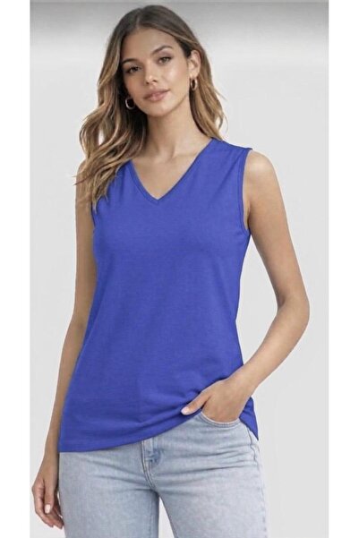 KNİTİCAL TEKSTİL İTHALAT İHRACAT SANAYİ TİCARET AŞ Women's V-Neck Sleeveless ...