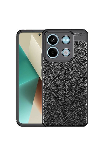 tekno grup Xiaomi Redmi Note 13 5g Case Leather Look Silicone with Camera Pro...