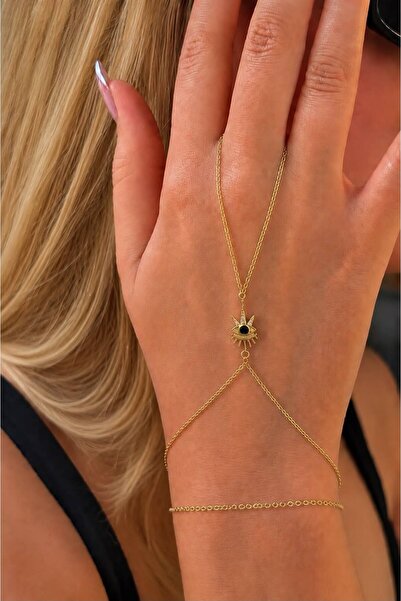 GONESSA Non-Tarnish Steel Gold Şahmeran Bracelet