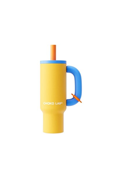 CHAKO LAB Bawang Cup Stainless Steel 316 Thermos Cup with Straw and Handle - ...
