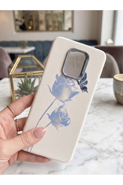 Hatreds Redmi Note 9 Pro Deri Dokulu Desenli Kamera Korumalı Darbe Emici Sili...