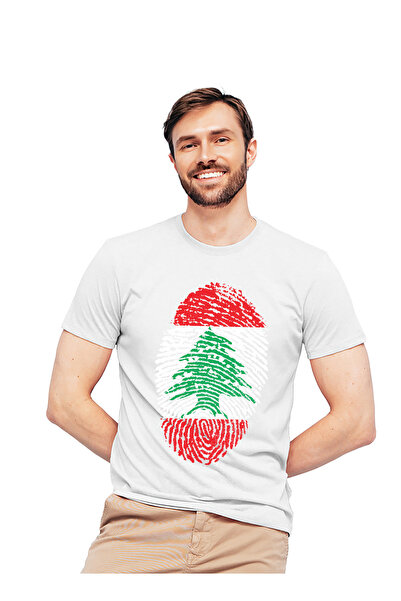Generic Fashion World High-Quality Printed Cotton T-Shirt with Lebanon Finger...