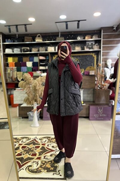 HÜMEYRA BUTİK High Collar Puffer Vest