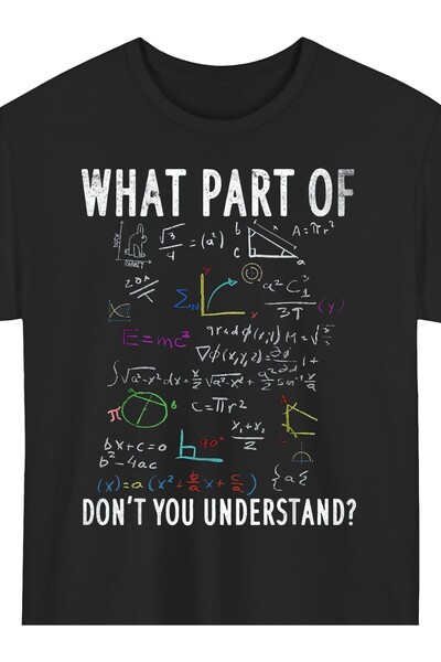 12 HERTZ تي شيرت What Part of Don't You Understand for Math Teacher للجنسين 2...
