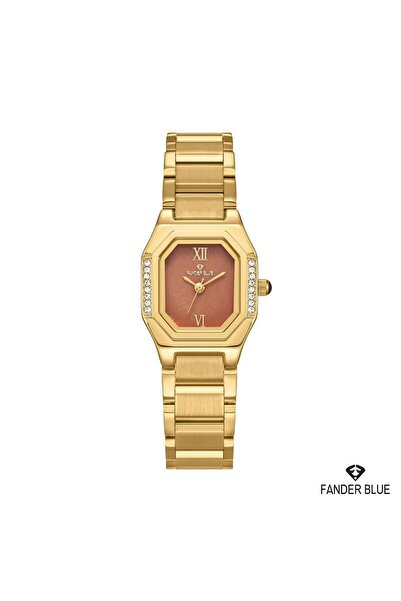 FANDER BLUE Fender Blue Octa Elite Women's Watch-Gold and Rose Bronze Dial