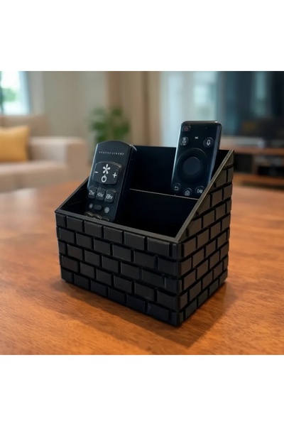 OEM Brick Textured Remote Control Organizer for Desk or Table