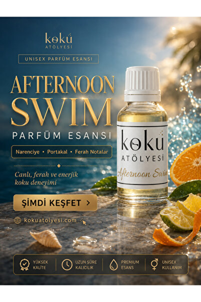 KokuAtölyesi Afternoon Swim Unisex Parfüm Esansı | Mandarin, Bergamot ve Nare...