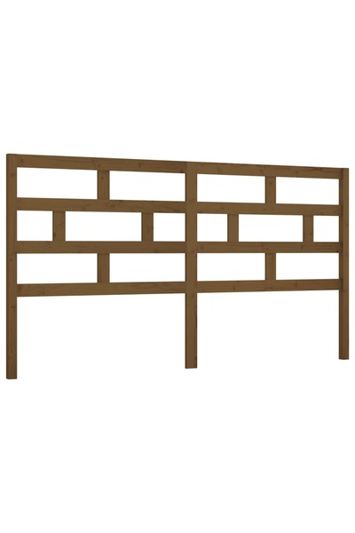 vidaxl Tăblie de pat, maro miere, 186x4x100 cm, lemn masiv de pin