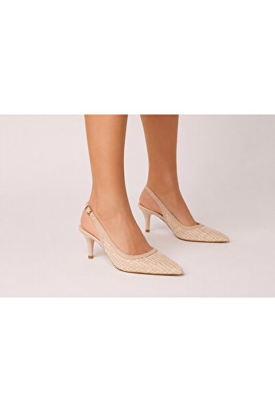 ANTEPSEPETİ Beige Wicker Heel Shoes